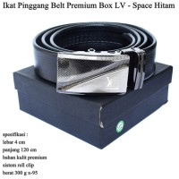 Grosir Ikat pinggang LV Premium Hitam - SPACE HITAM