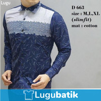 baju kemeja batik lengan panjang / batik jakarta / batik katun halus