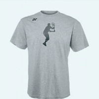 Jual t shirt kaos oblong yonex yy tenis abu abu ukuran m s l xl murah Murah