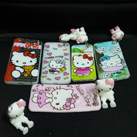 Softcase silicone HP Helo kitty gantungan plus stand Oppo F1 S