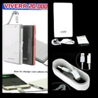 Jual power bank viverr 20000mAh original gratis kabel data samsung Murah Murah