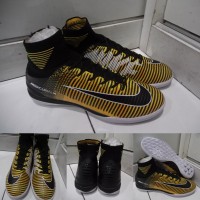 Sepatu Futsal Boots Nike Mercurial Superfly X Flyknit IC Orange Black
