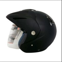 Helm Ink Cx Hitam doff Replika Bukan Helm Kyt Mds Bogo Retro Cros