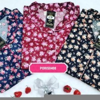 GROSIR 3 Baju Tidur Wanita CP Katun Jepang Hoki Sheila Gold Dewasa B