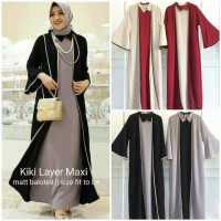 KIKI LAYER MAXI/BAJU PUTIH/GAMIS PUTIH/KEMEJA PUTIH/DRESS PUTIH/MAXI P
