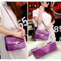 tas selempang slempang elle mango mk cnk wanita ungu premium semprem