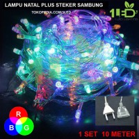 Jual Lampu Natal LED Warna RGB Twinkle Light hias pohon tumblr dekor Murah