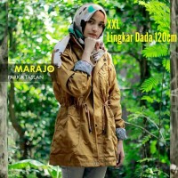 JUAL Jaket Parka Wanita Big Size Xxl Brown Mocca For Summer