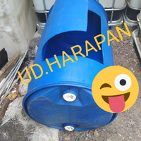 drum plastik/tempat ikan/ ternak ikan lele/aquarium/bibit
