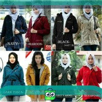 (PARKA CEWEK BIG SIZE XXL) JAKET PARKA WANITA BOLAK BALIK CEWEK