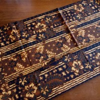 kain batik sogan solo kembang garis alusan