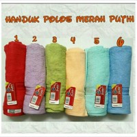 handuk bayi handuk mandi anak polos merah putih terry palmer murah