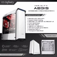 PC CPU RAKITAN WHITE GAMING DESIGN INTEL I7 7700K GTX 1070TI H270M 16g