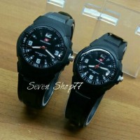 EKLUSIF JAM PASANGAN// JAM TANGAN SPORT COUPLE SWISS ARMY MILITER