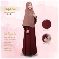 Audina Afifah Gamis Syar'i Original Branded I Dress Wollycrepe Premium