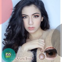 Softlens EOS Anuna Brown 3T / Softlense NORMAL HARGA 1 PASANG