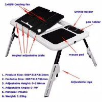 E-Table Asli / Meja Laptop / Meja Portable / Meja Lipat / Meja Mini