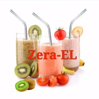 Sedotan Stainless Steel Straw Lengkung/Lurus Dijual Satuan/Pc Reusable