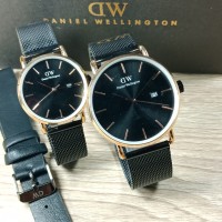 Jam Tangan Couple Pria Wanita DW Rantai Pasir Grade KW Semi Super