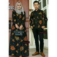 Terlaris Couple Gamis Murah Batik Nirwana Kebaya Sogan