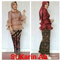 Harga konveksi !! A101018 STELAN KEBAYA MODERN BRUKAT UNTUK KONDANGAN