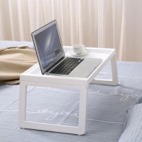 Meja Laptop Lipat - Meja Belajar Simple - Meja Belajar Lesehan - Abu-