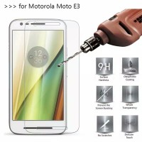 Clear Tempered Glass MOTOROLA MOTO E3 Screen Guard Anti Gores Kaca 9H