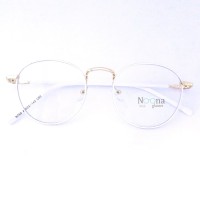 Frame Kacamata Korea Minus Pria Wanita Bulat N002 WH Full Putih