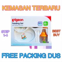 Jual Pigeon Feeding Set Peralatan Makan Bayi Besar 6+ Month BPA Free Murah