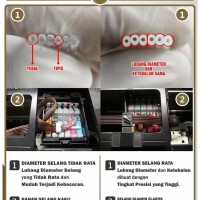 Selang 4 Jalur CISS Infus Modifikasi Printer Epson Canon dan HP 1.4MM