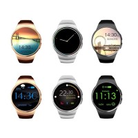 KingWear KW18 Smartwatch Phone Round Dial MTK2502 Music Pedometer Sede