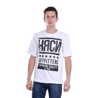Baju Kaos Tshirt Distro Pria Cowok Cowo Keren Warna Putih H 0500 HN