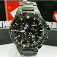 JAM TANGAN EXPEDITION 6747 PRIA FULL BLACK SPORTY SOLID STELL ORIGINAL