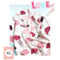 Piyama Wanita Celana Tidur Baju Couple Daster Satin Katun Dewasa Pink
