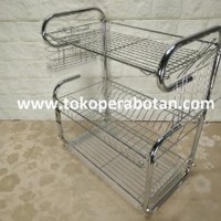 Promo Rak Piring Stainless Bistro Susun 3 Limited