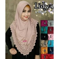 FASHION MUSLIM HIJAB KERUDUNG JILBAB INSTAN LIDYA REALPICT OOTD BEST