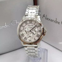 Jam Tangan Wanita Alexandre Christie AC 2538 Silver ORIGINAL FOTO ASLI