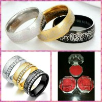 Cincin Couple Tunangan Pernikahan Muslim