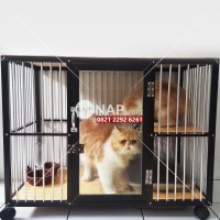 Kandang Kucing/Anjing/Hewan Lainnya Aluminium 1 Kamar 1 Lantai