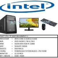 PAKET CPU / PC RAKITAN KOMPLIT 1 / INTEL I3 2120 (3.3 GHZ) / RAM 4GB