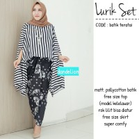 Batik Setelan Kebaya Motif Lurik Terbaru Original Kekinian Bestseller