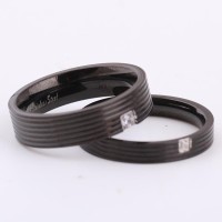 Cincin Couple Ulir Titanium free Ukir Nama free Box Beludru