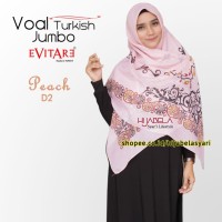 Jual Hijab Voal Turki Syari ORI Jilbab segi empat motif Kerudung Voal Jumbo Murah