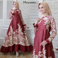 GAMIS SYARI BUSUI CASELA MAXI DRESS GAUN PESTA MUSLIMAH MEWAH ELEGAN