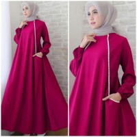 GAMIS MAXI DRESS CARLEN GAUN PESTA MUSLIMAH BAGUS ELEGAN DAN MEWAH XL