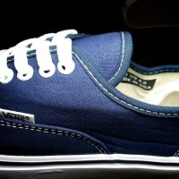 sepatu casual vans authentic premium navy / sneaker wanita dongker