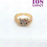 Cincin anak Hello kitty perhiasan lapis emas 18K 108