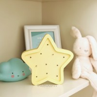 Lampu tidur kamar dekorasi LED Dinding Hiasan Gantung 3D Neon Star