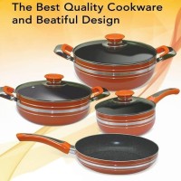 Panci Set 7 Pcs Cookware Panci Set Apple Green OSAN
