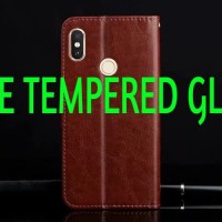 CASING XIAOMI REDMI S2/MI8 LEATHER CASE FLIP COVER WALLET DOMPET KULIT